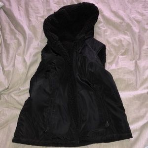 Reversible furry vest